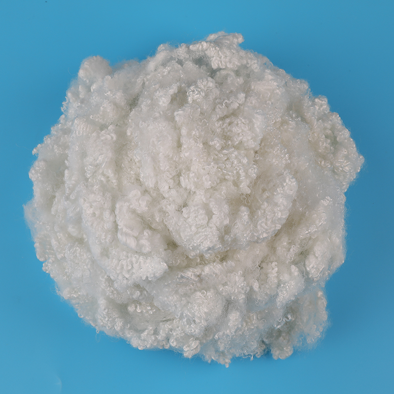 Hvid silicium hul polyester hæftefiber 6D×64mm