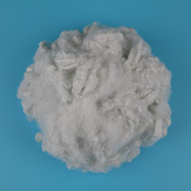 Hvid silicium hul polyester hæftefiber 6D×38mm