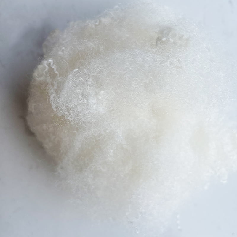 13DX120mm Tæppegarn Special Fiber Ivory White 13DX120mm Tæppegarn Special Fiber Ivory White